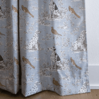 Dog and Birds - Curtain Panel - The Drapery