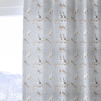 Dog and Birds - Curtain Panel - The Drapery
