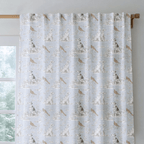 Dog and Birds - Curtain Panel - The Drapery