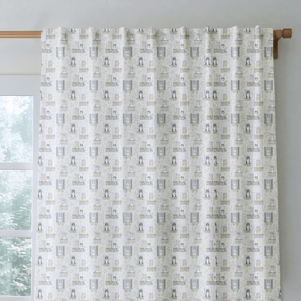 Doggy in the Window - Curtain Panel - The Drapery