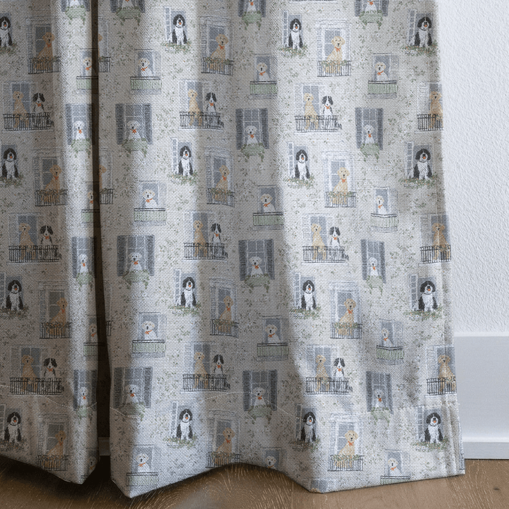Doggy in the Window - Curtain Panel - The Drapery