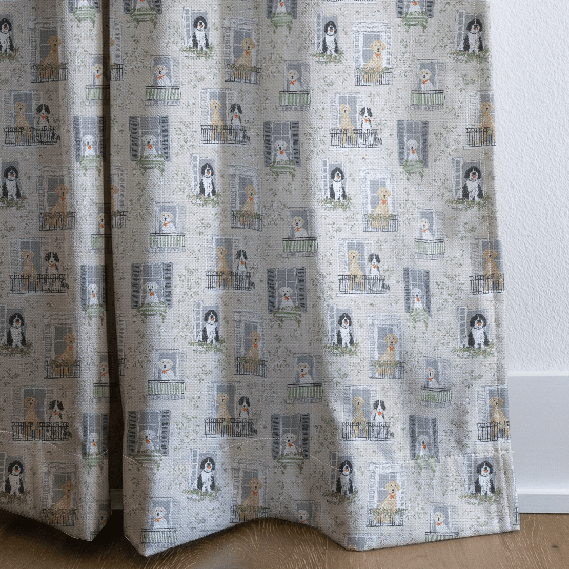 Doggy in the Window - Curtain Panel - The Drapery