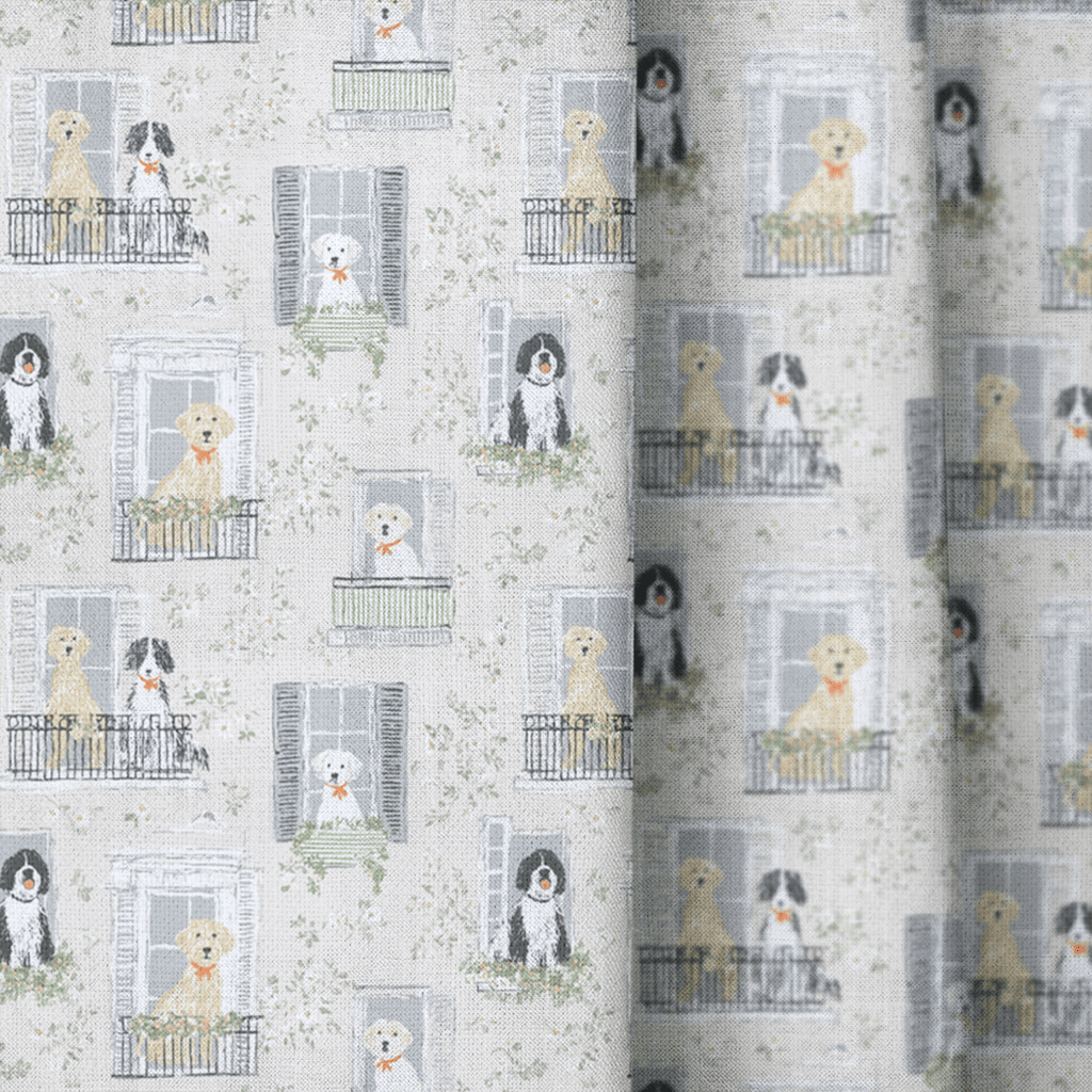 Doggy in the Window - Curtain Panel - The Drapery