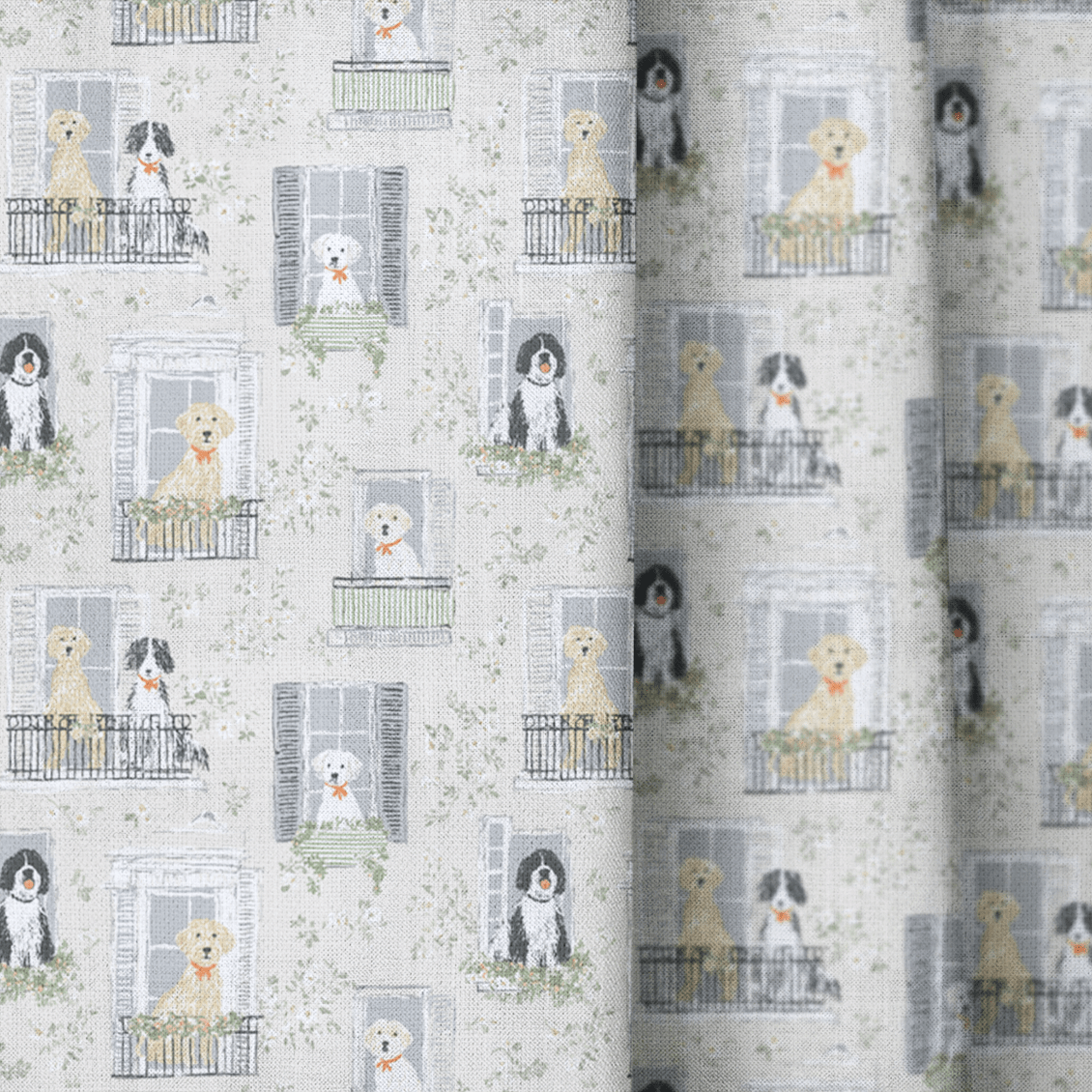 Doggy in the Window - Curtain Panel - The Drapery