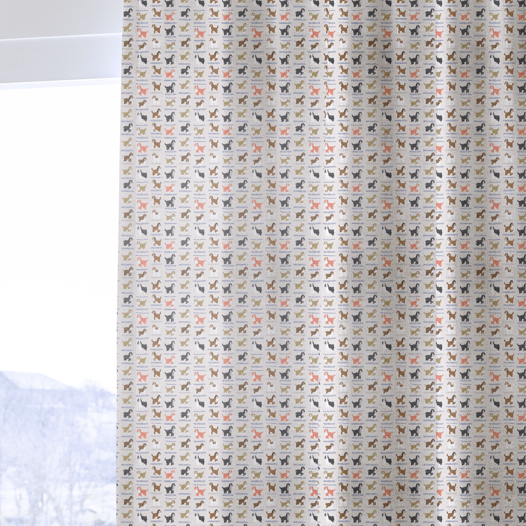 Doodle Waves - Curtain Panel - The Drapery