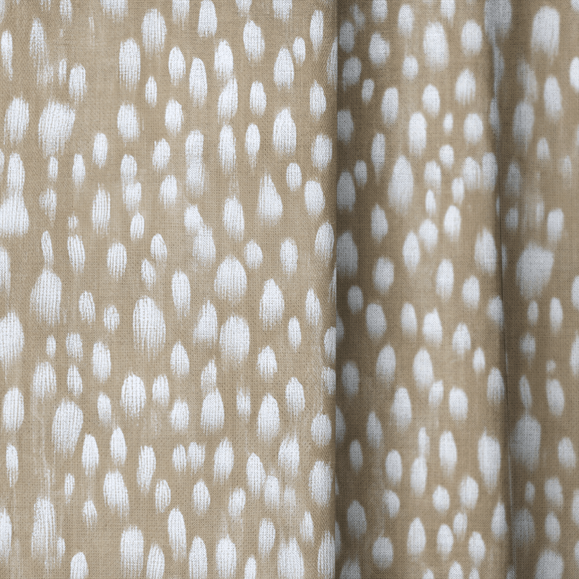 Dotted Fawn - Curtain Panel - The Drapery