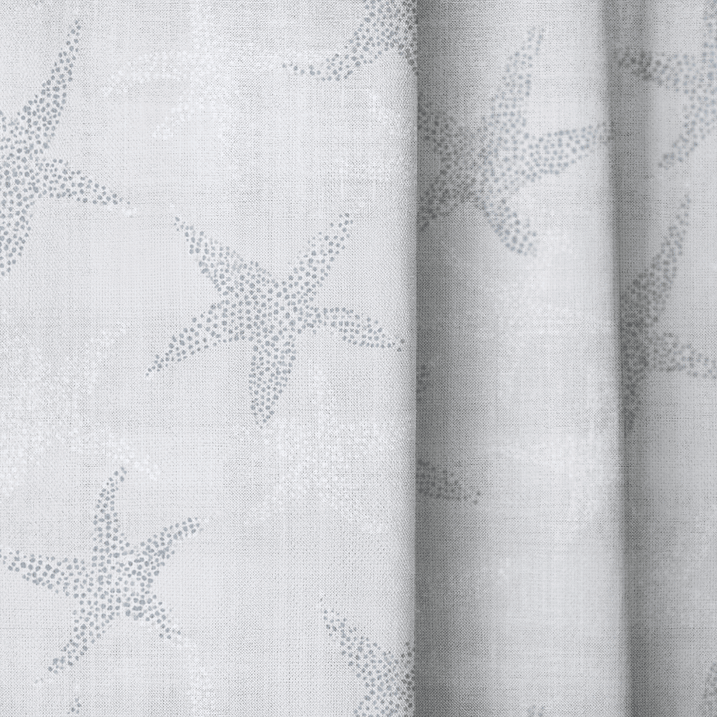 Dotted Starfish - Curtain Panel - The Drapery