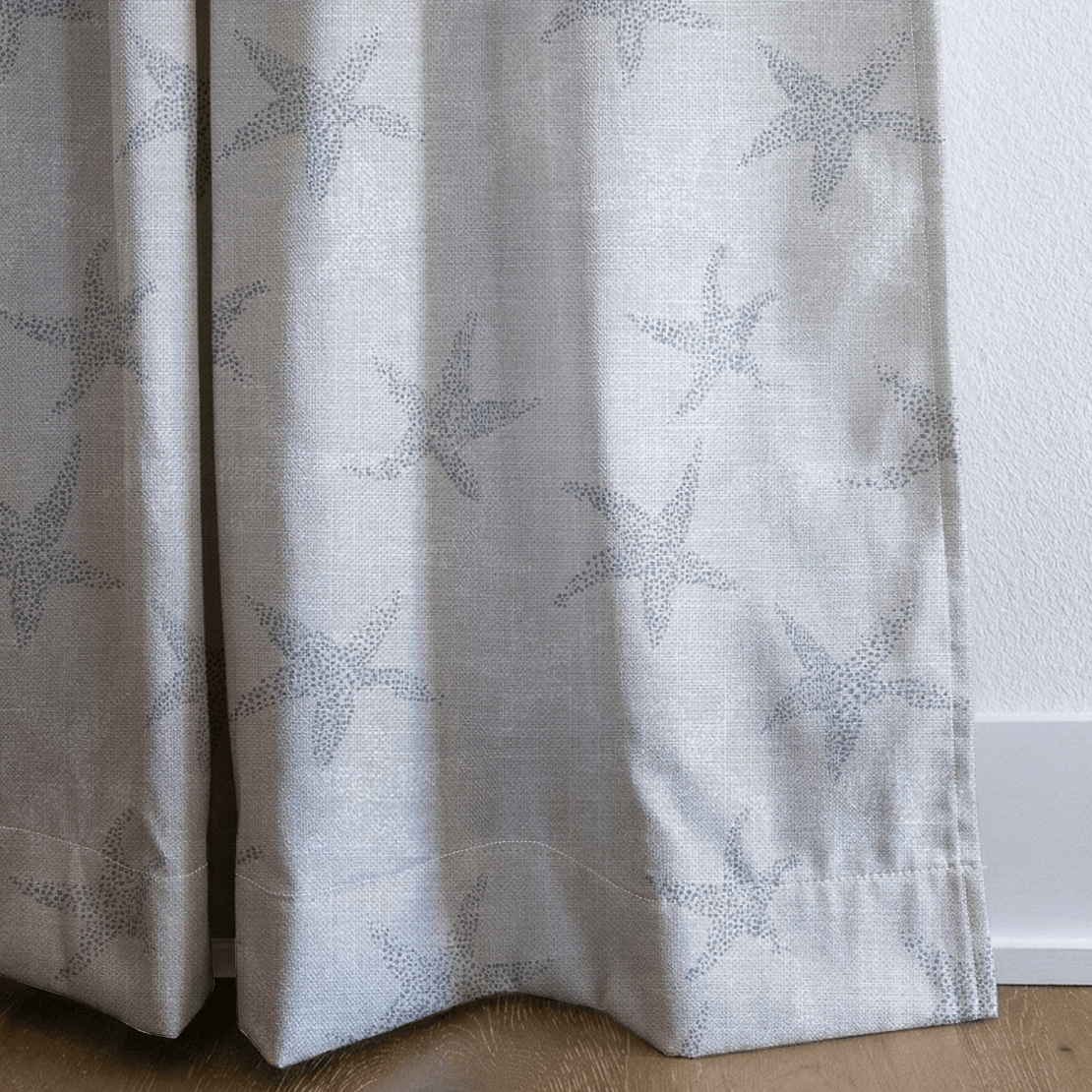Dotted Starfish - Curtain Panel - The Drapery