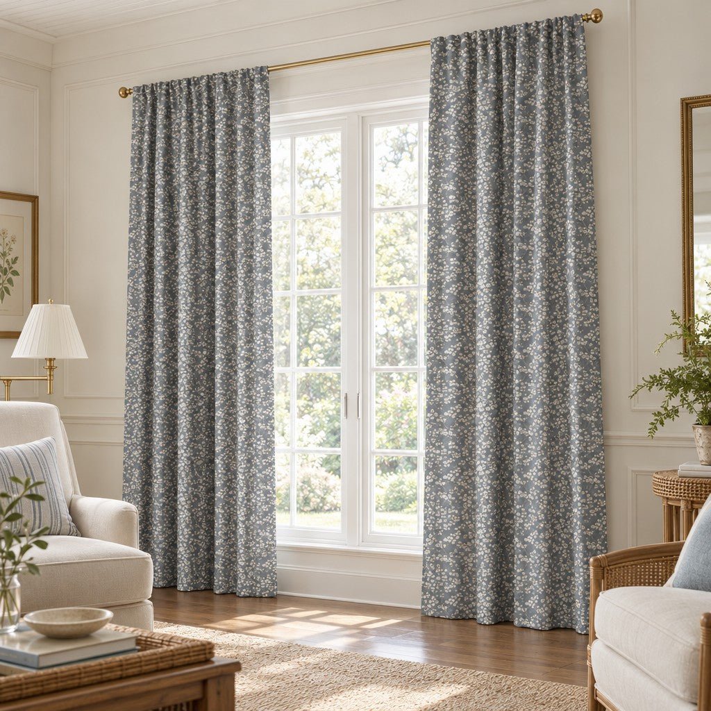 Dove Branch - Curtain Panel - The Drapery