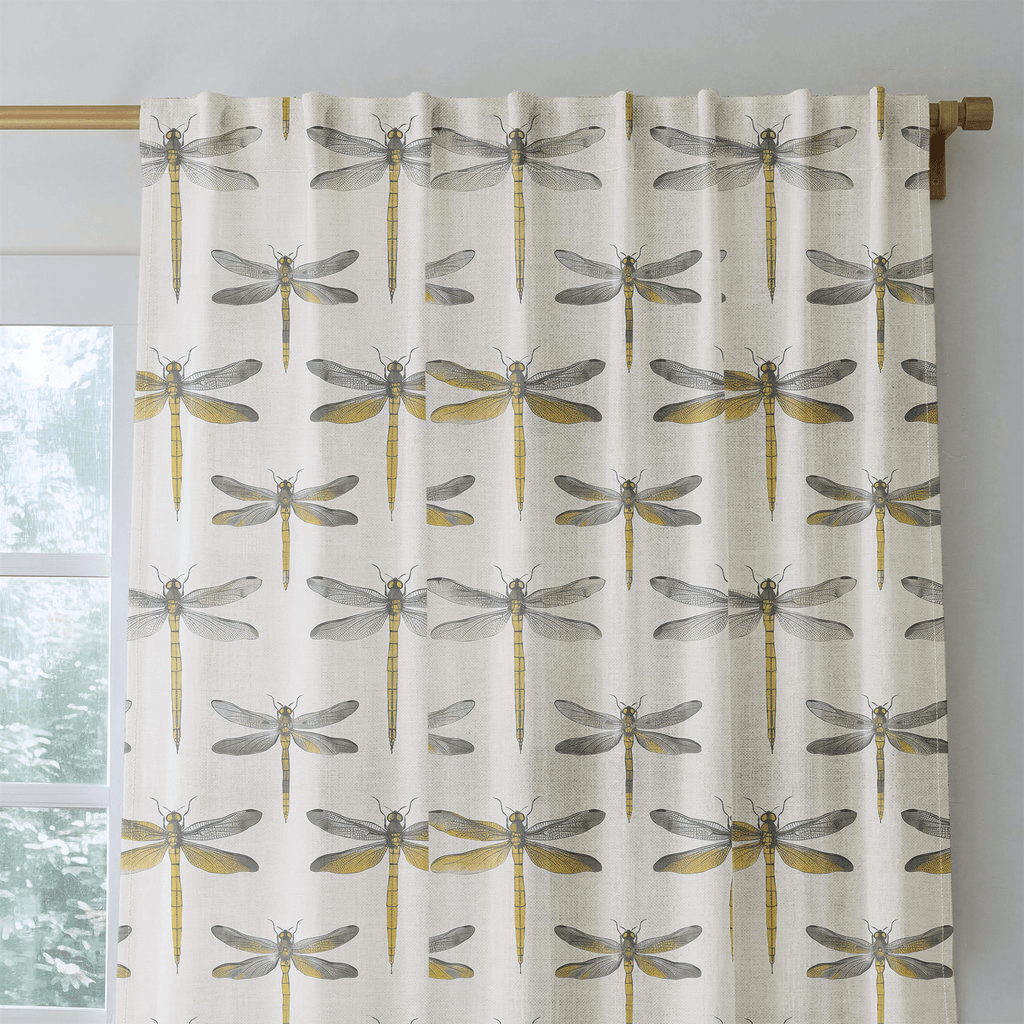 Dragonfly Disco - Curtain Panel - The Drapery