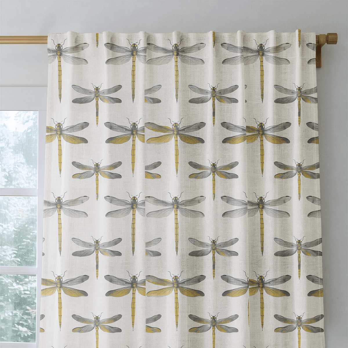 Dragonfly Disco - Curtain Panel - The Drapery