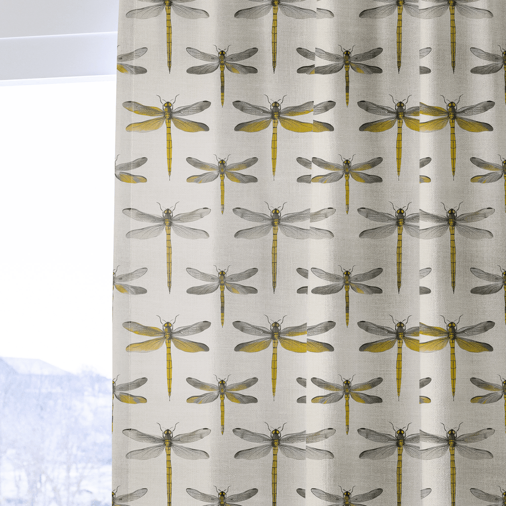 Dragonfly Disco - Curtain Panel - The Drapery