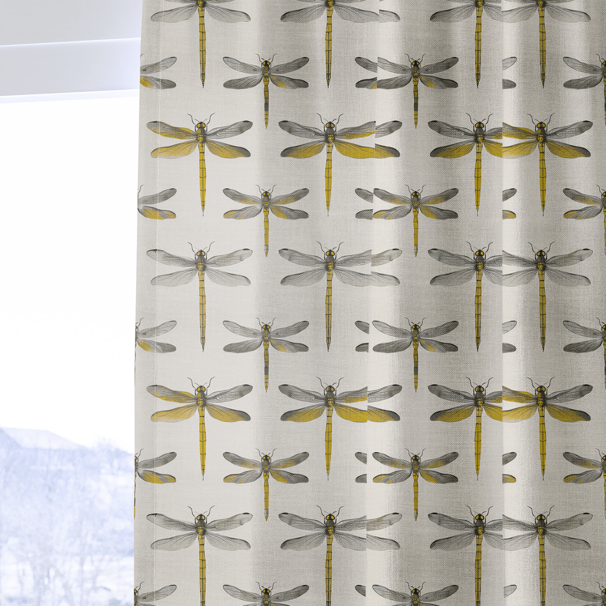 Dragonfly Disco - Curtain Panel - The Drapery