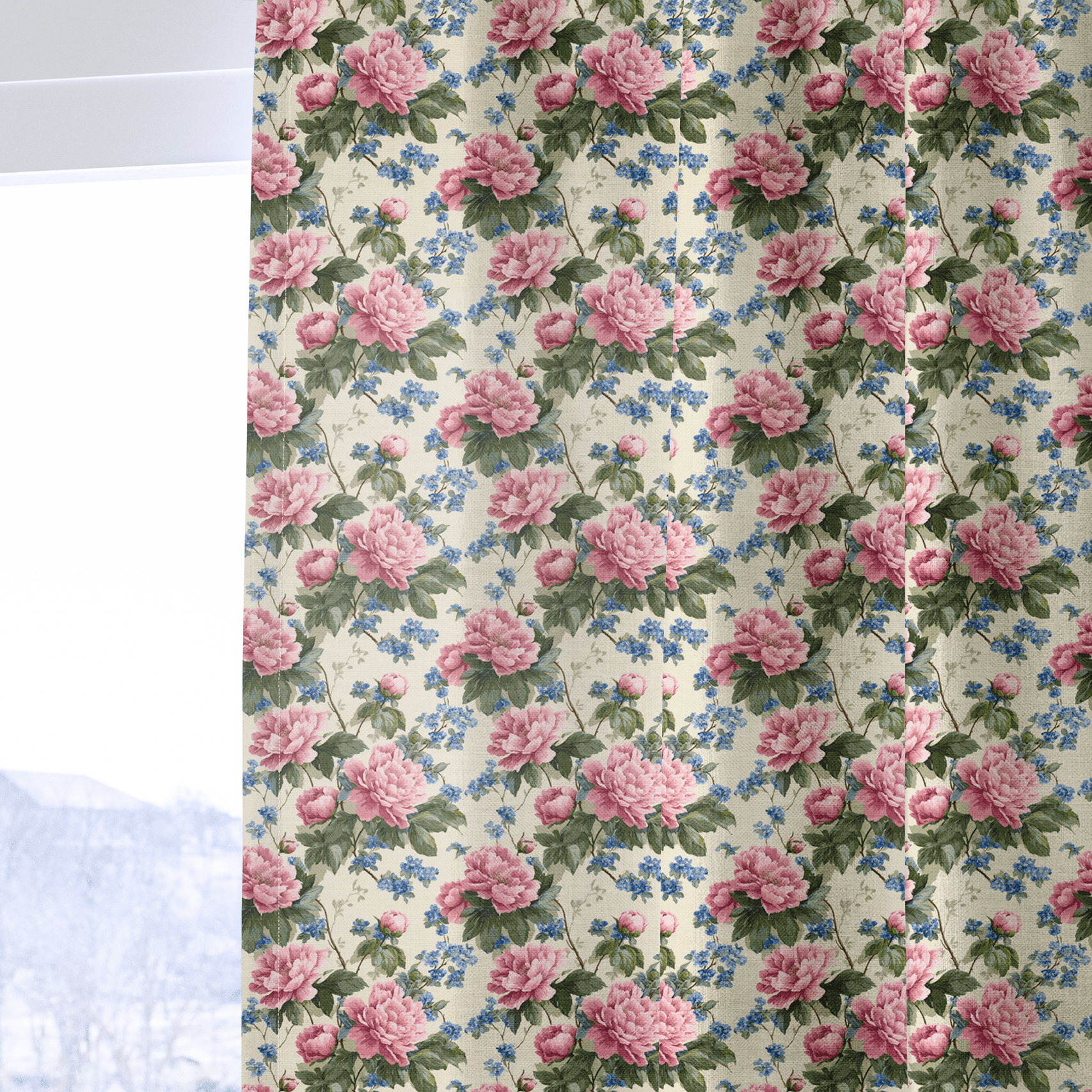 Drayke Blossoms - Curtain Panel - The Drapery