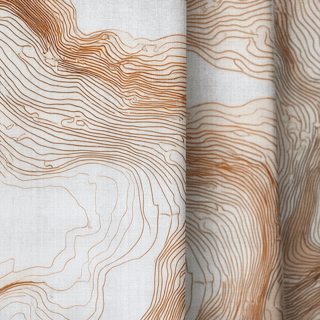 Drifted Layers Pattern - Curtain Panel - The Drapery