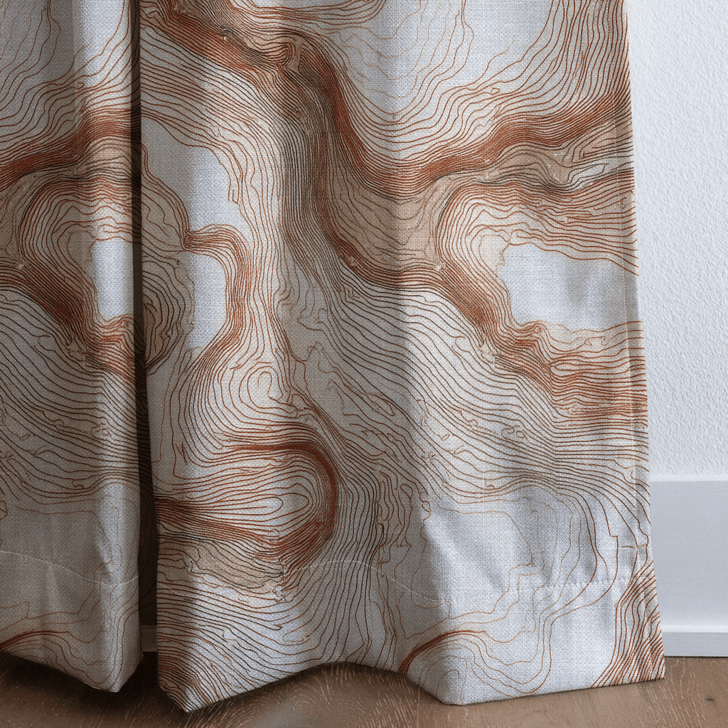 Drifted Layers Pattern - Curtain Panel - The Drapery