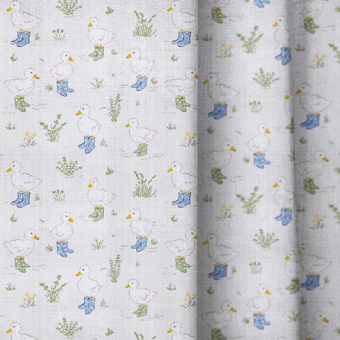 Ducklings in the Rain - Curtain Panel - The Drapery