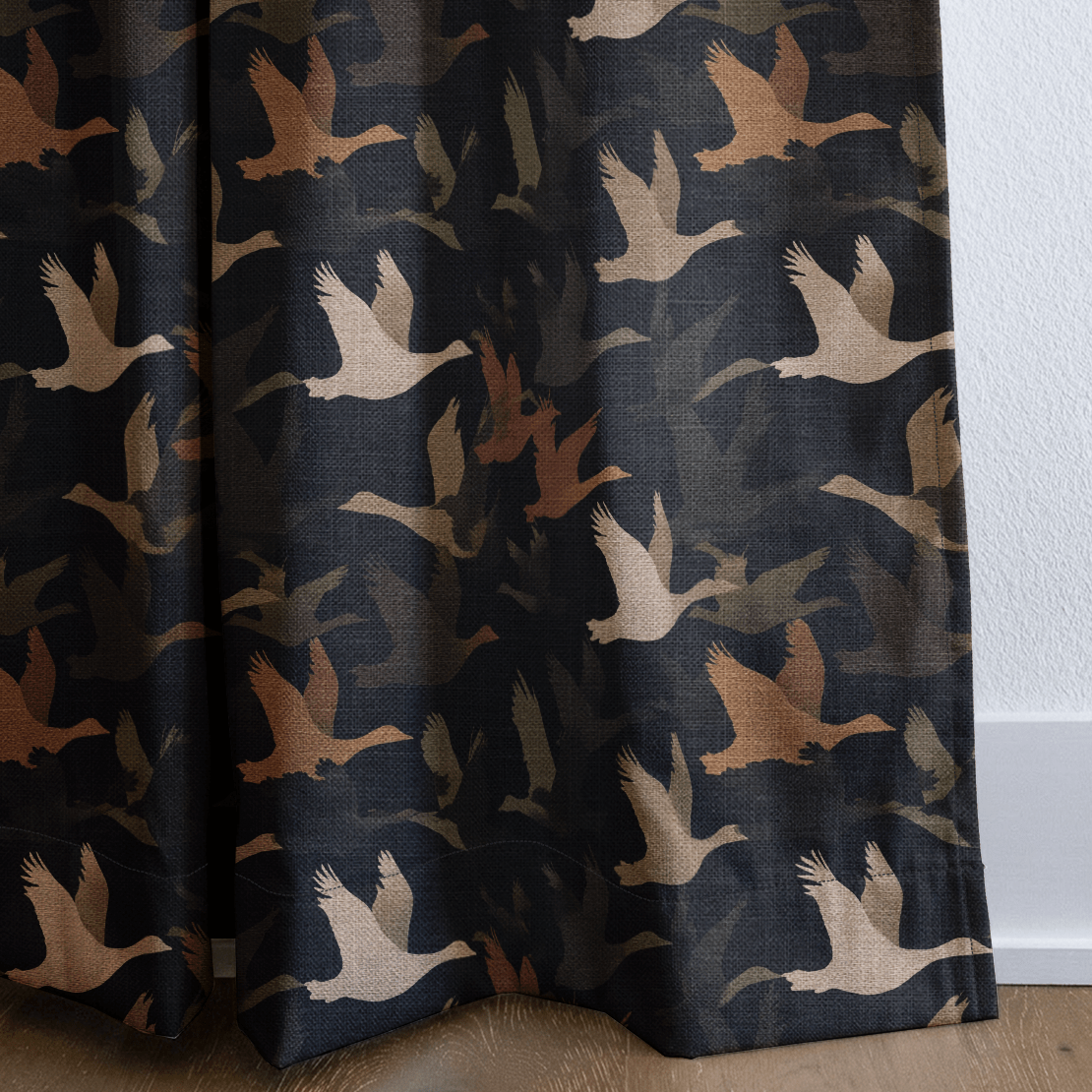Ducks Fly - Curtain Panel - The Drapery