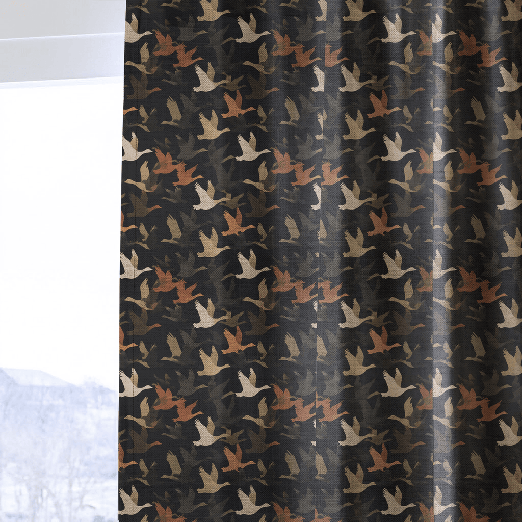 Ducks Fly - Curtain Panel - The Drapery