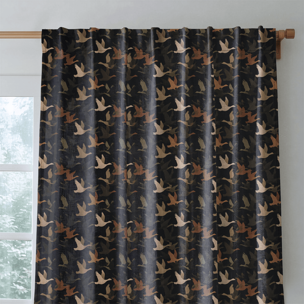 Ducks Fly - Curtain Panel - The Drapery