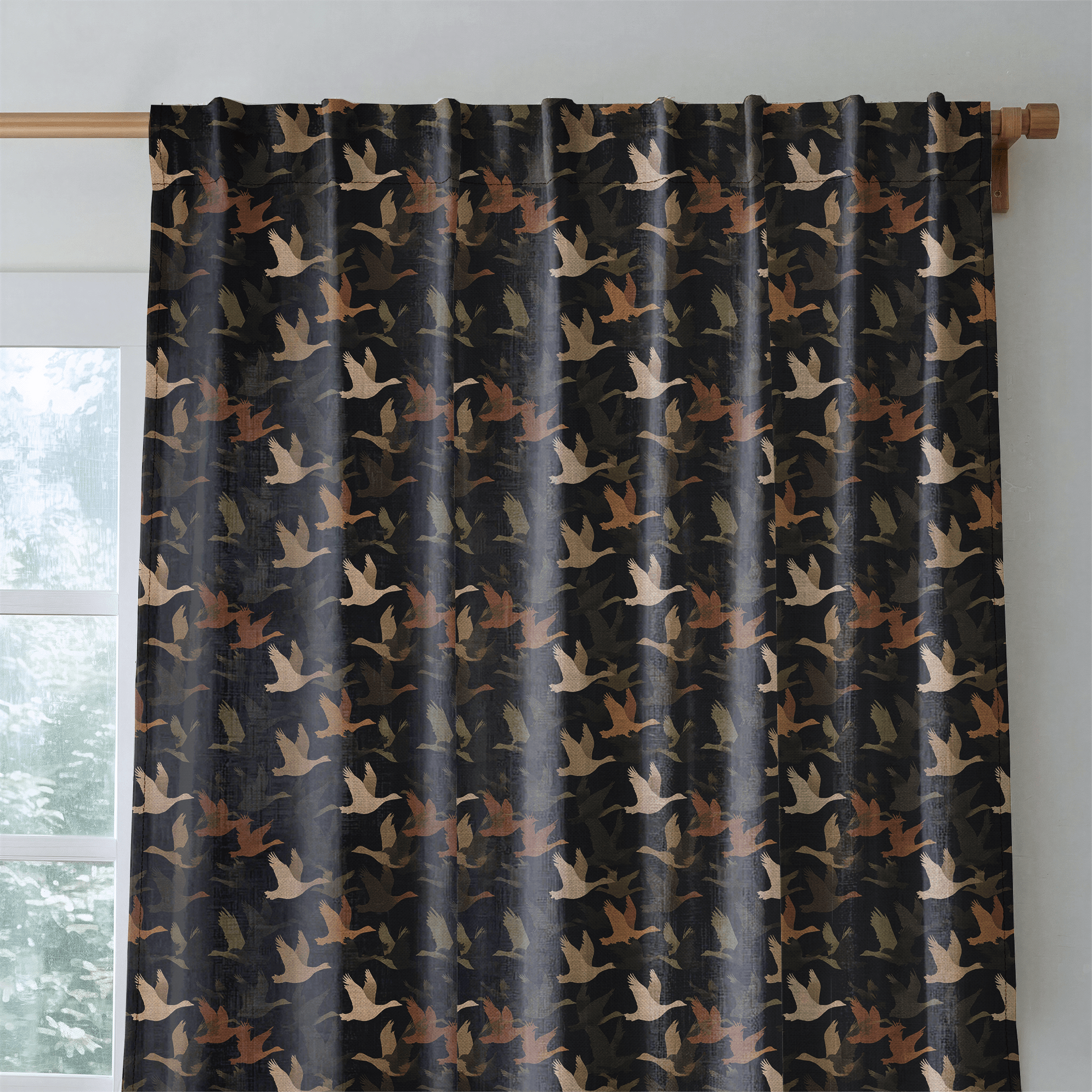 Ducks Fly - Curtain Panel - The Drapery