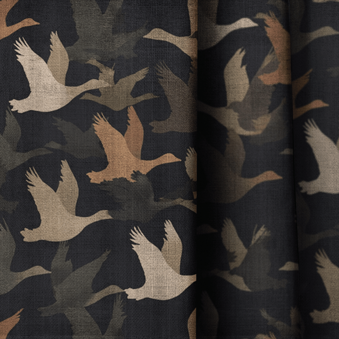 Ducks Fly - Curtain Panel - The Drapery