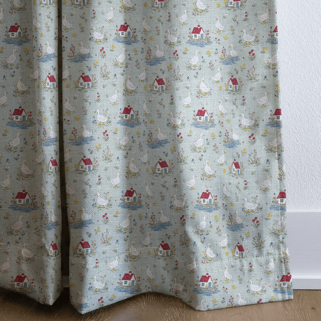 Ducks on the Loose - Curtain Panel - The Drapery