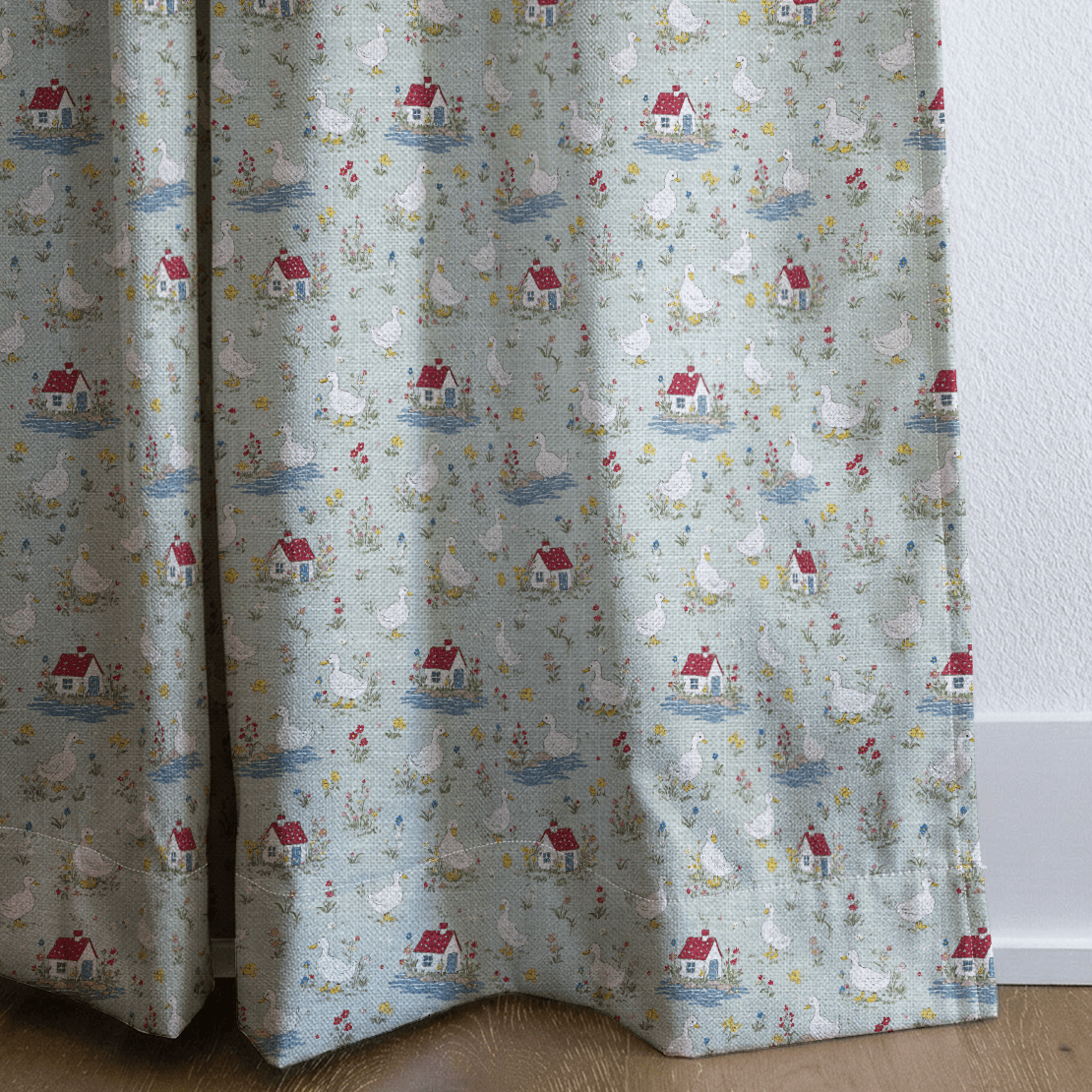 Ducks on the Loose - Curtain Panel - The Drapery