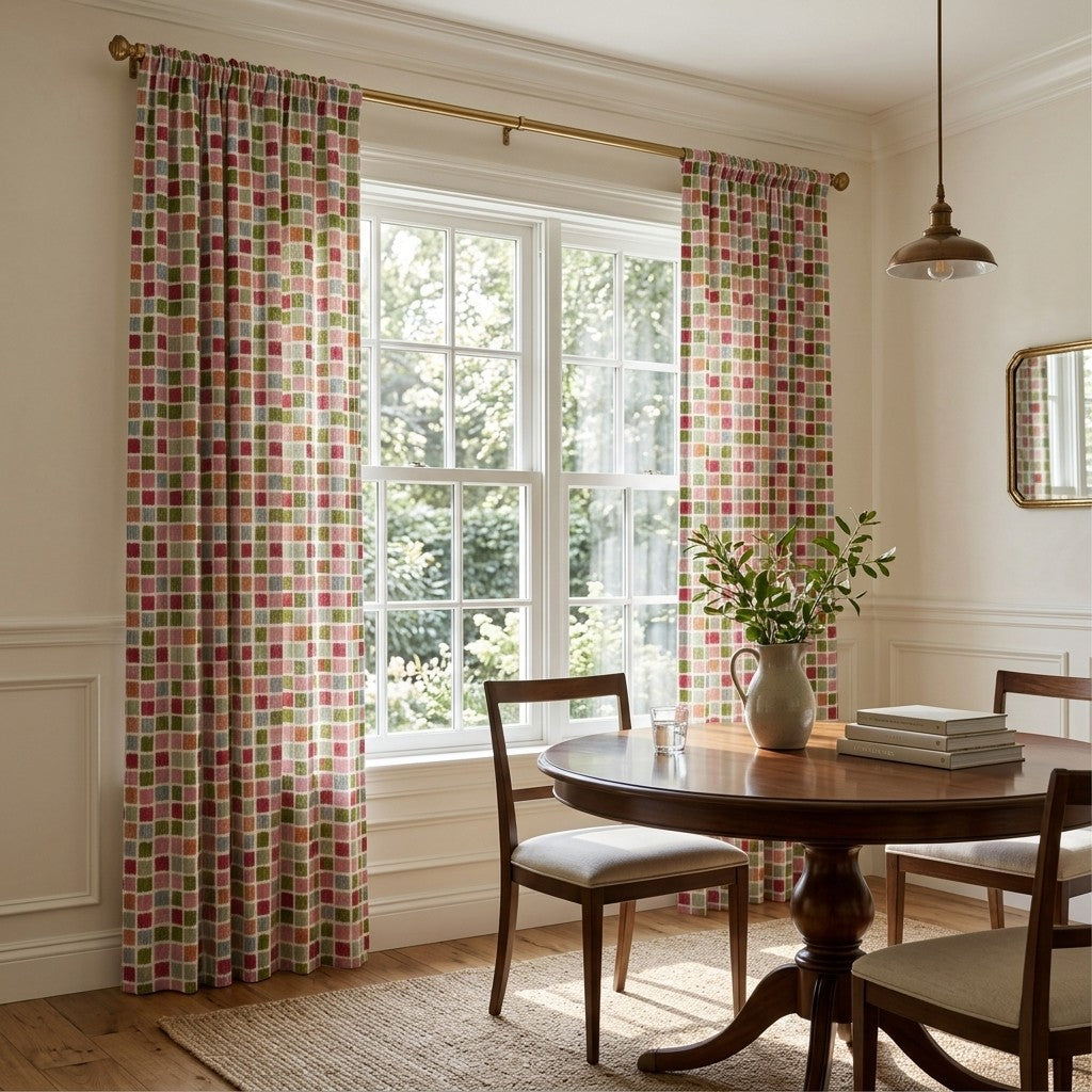 Cassiope Check - Curtain Panel - Breakfast Nook