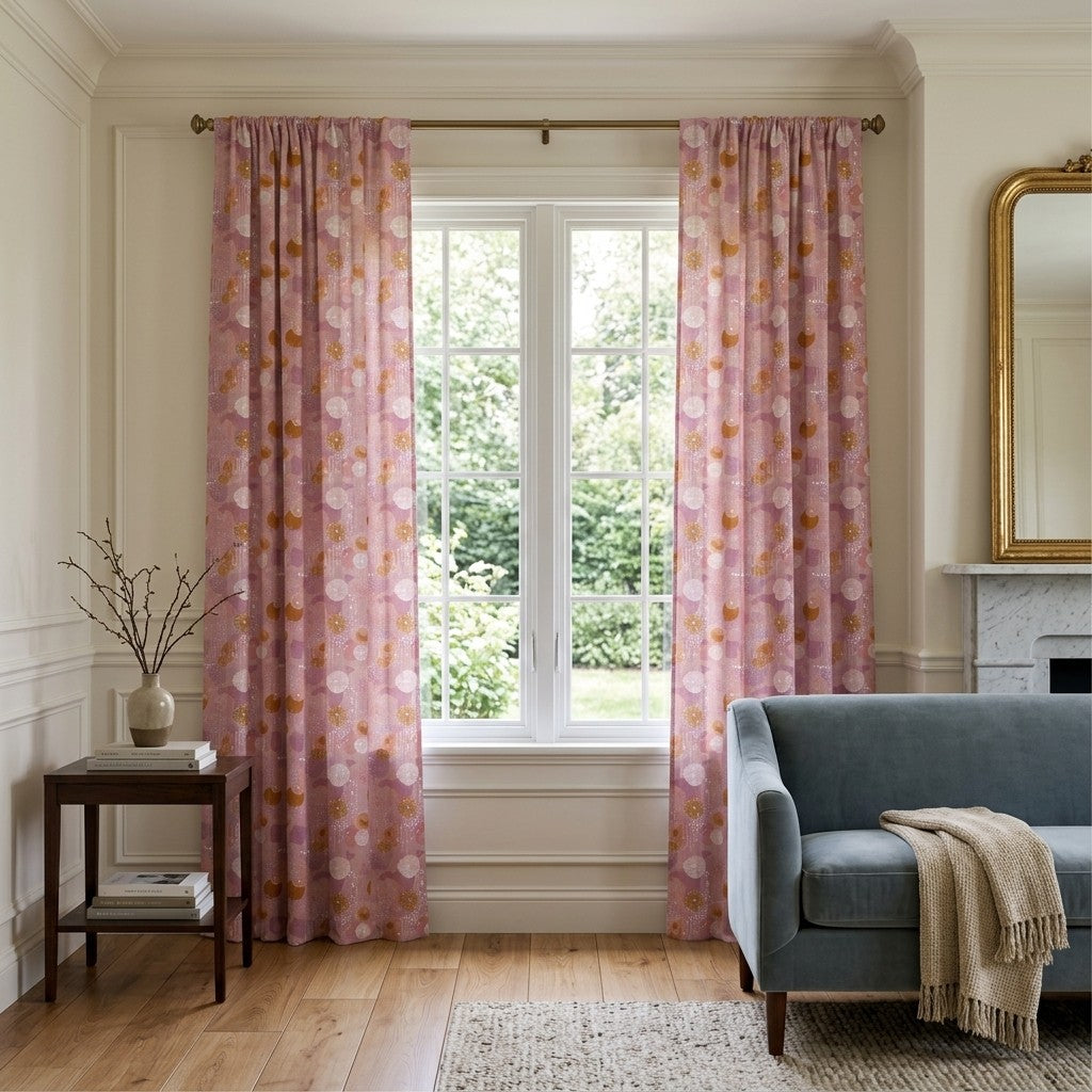 Mercer Trace Three - Curtain Panel - Classic Living Room