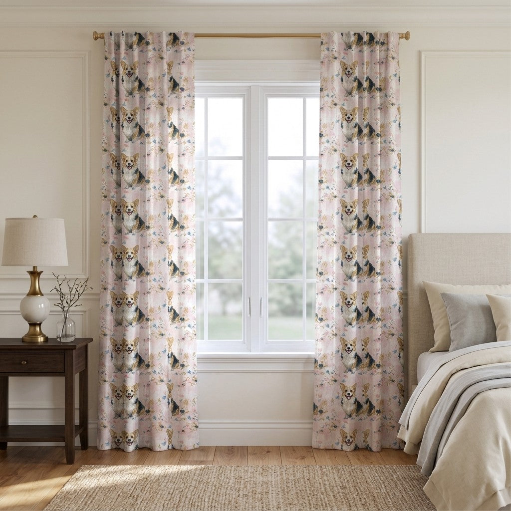 Floof Life - Curtain Panel - Serene Bedroom