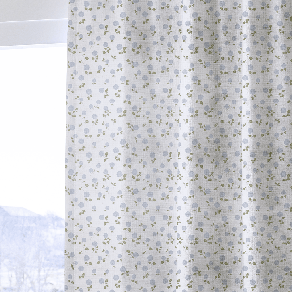 East Coast Hydrangeas - Curtain Panel - The Drapery