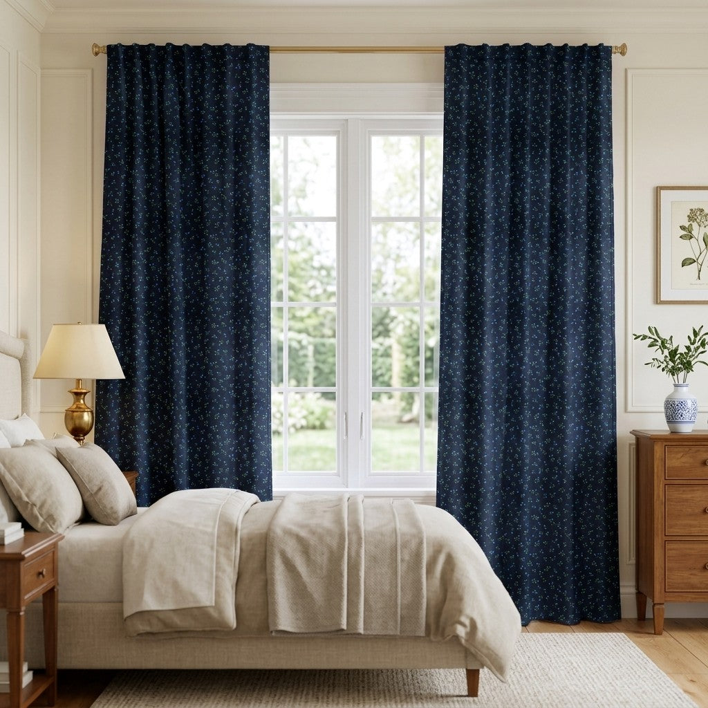 Broadwick Blooms - Curtain Panel - Serene Bedroom