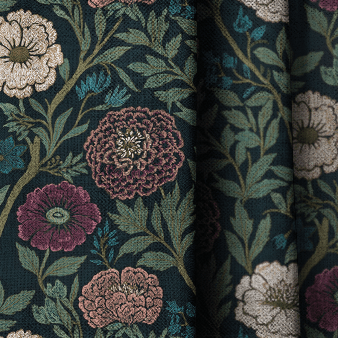 Eden Nocturnal - Curtain Panel - The Drapery