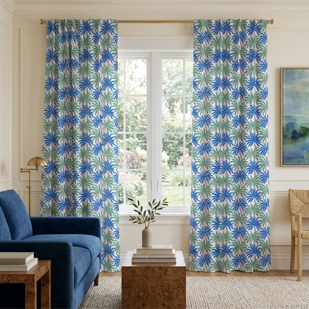 Calvor Palms - Curtain Panel - Classic Living Room