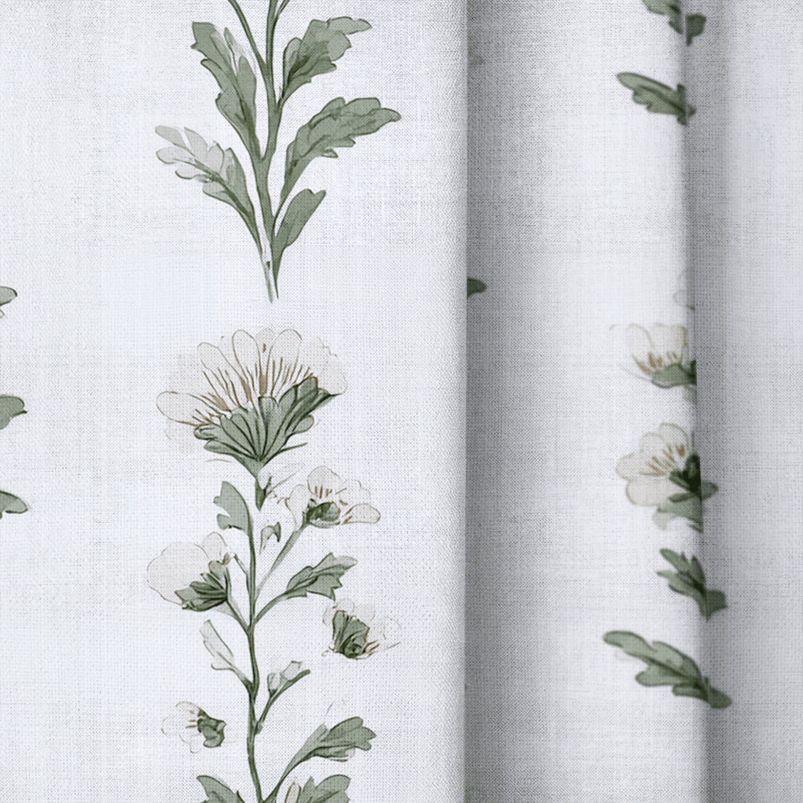 Effie Block Print - Curtain Panel - The Drapery