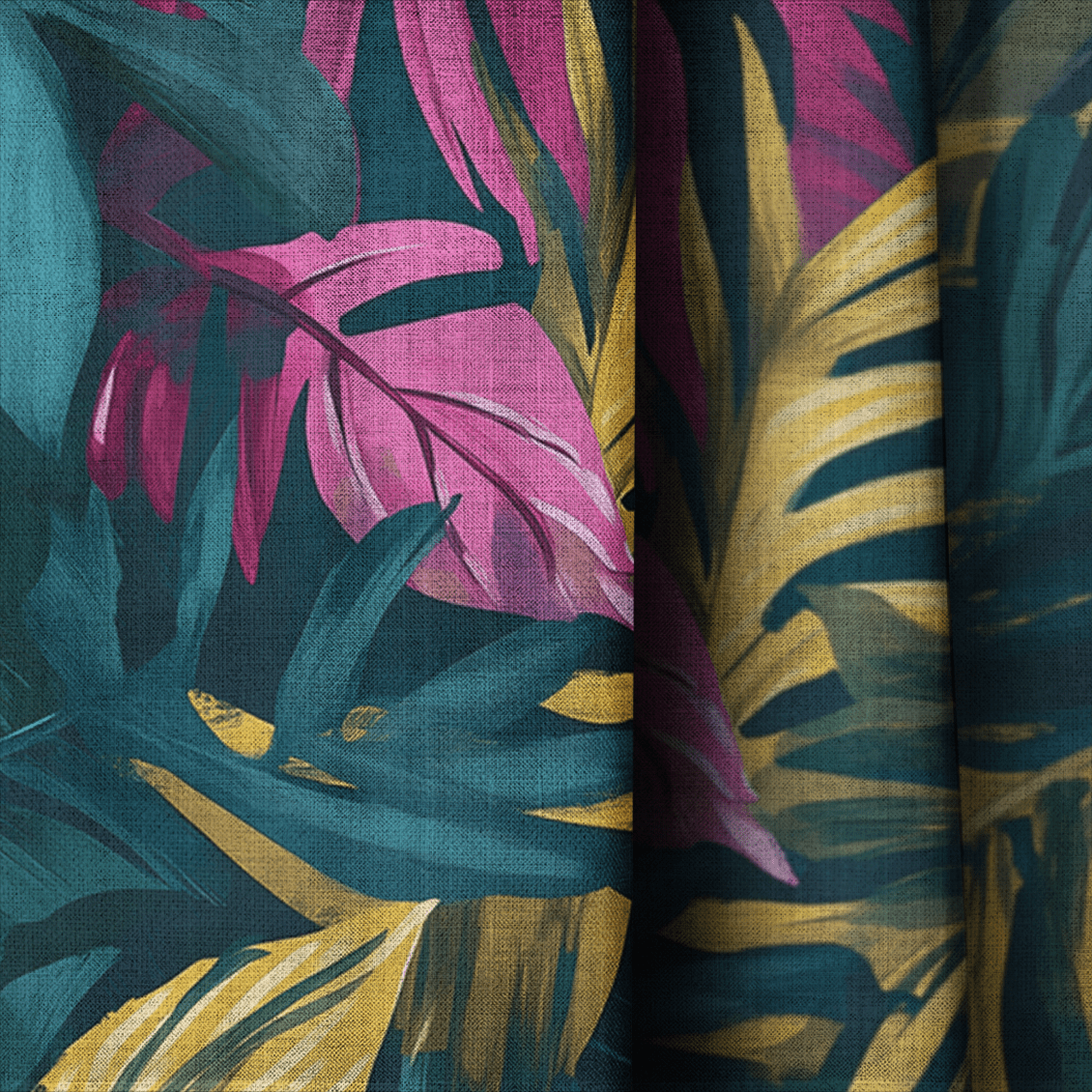 Electric Tropic - Curtain Panel - The Drapery