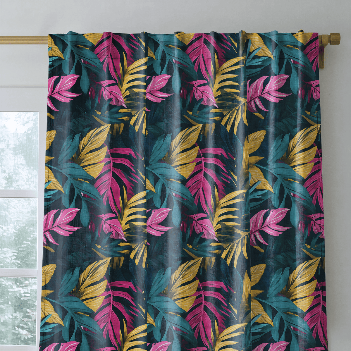 Electric Tropic - Curtain Panel - The Drapery