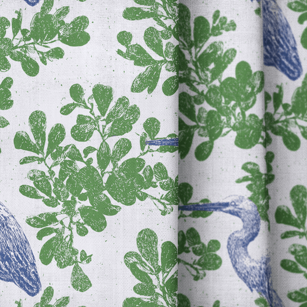 Elegant Egret - Curtain Panel - The Drapery