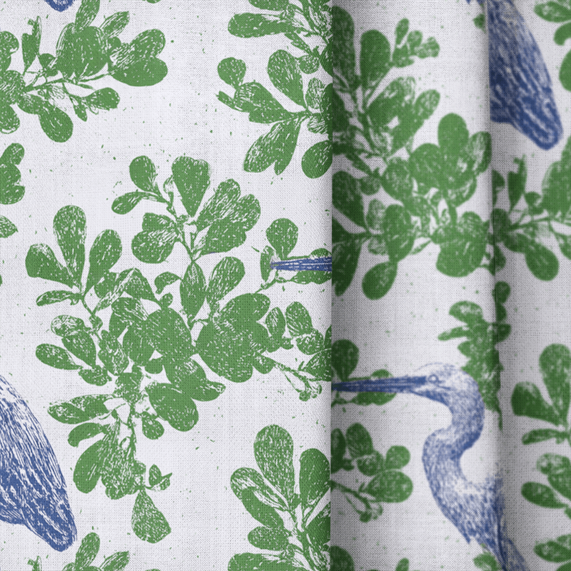 Elegant Egret - Curtain Panel - The Drapery