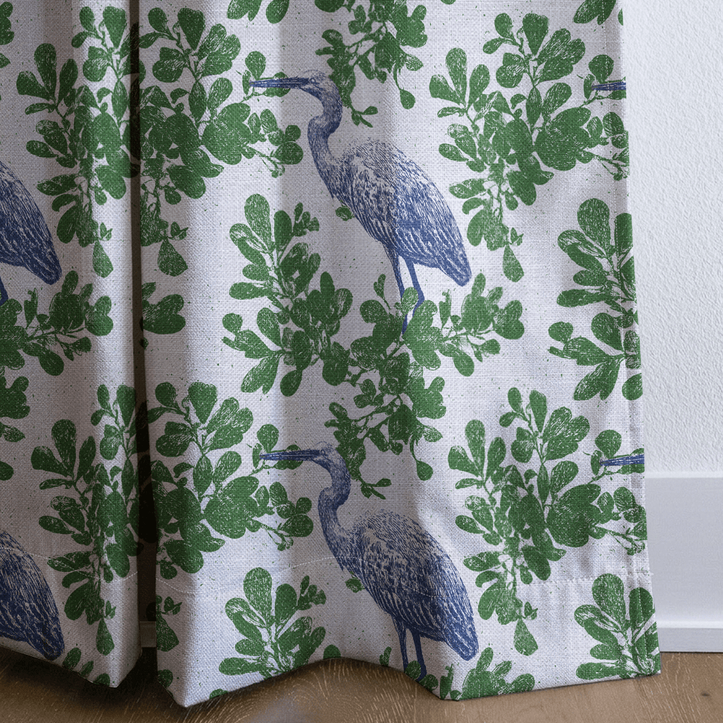 Elegant Egret - Curtain Panel - The Drapery