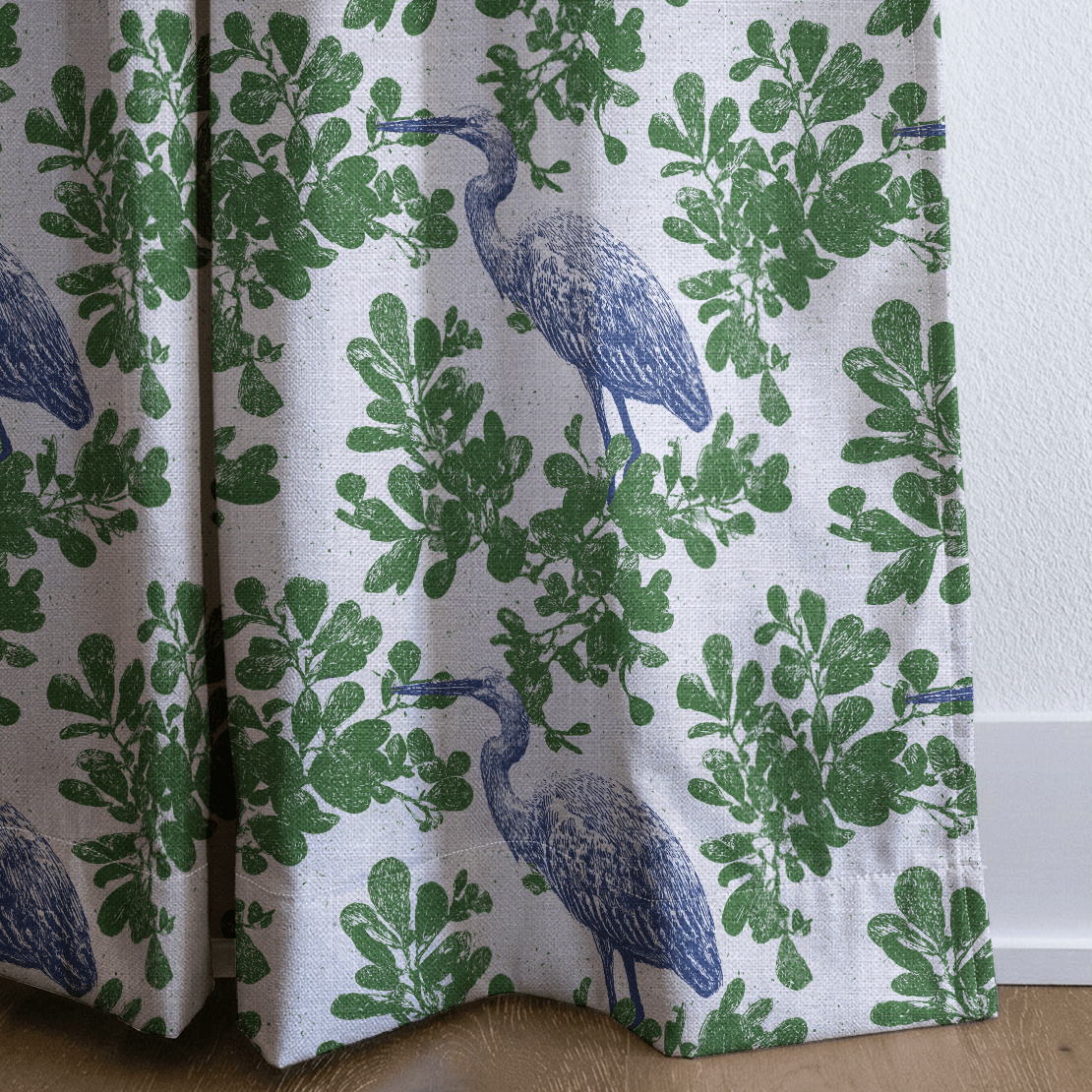 Elegant Egret - Curtain Panel - The Drapery