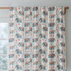 Elephant Jungle - Curtain Panel - The Drapery