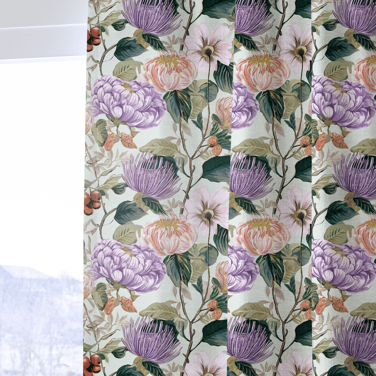 Ellie's Bouquet - Curtain Panel - The Drapery