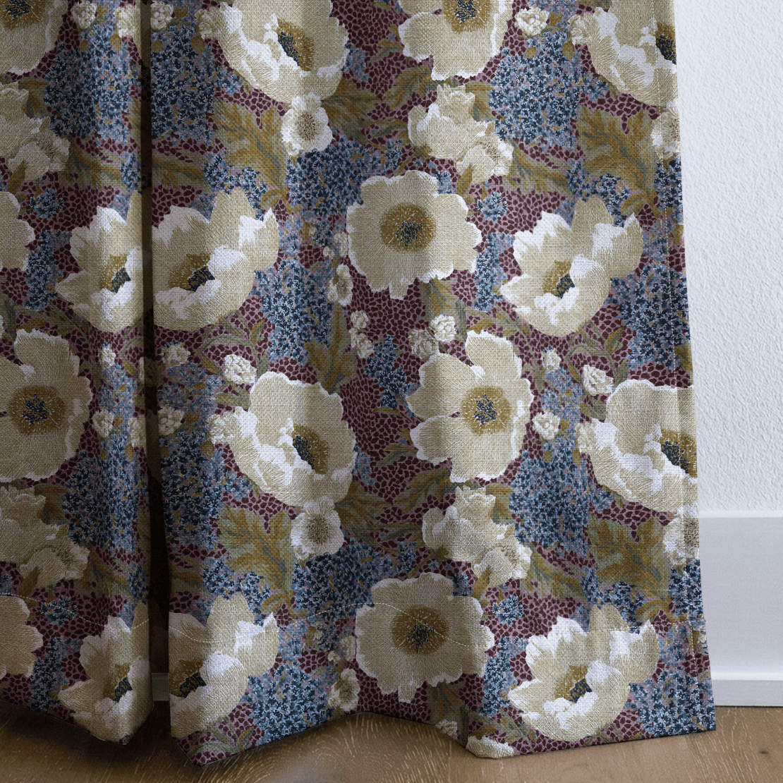 Ellis Flower - Curtain Panel - The Drapery