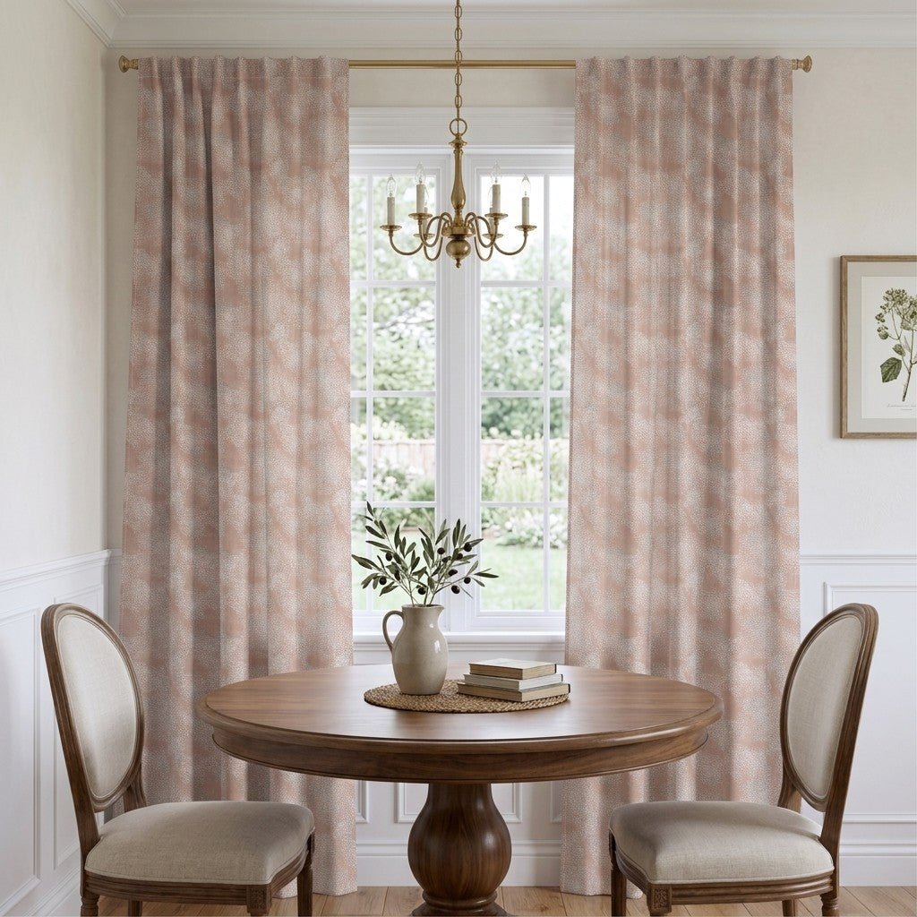 Elodie Blush - Curtain Panel - The Drapery
