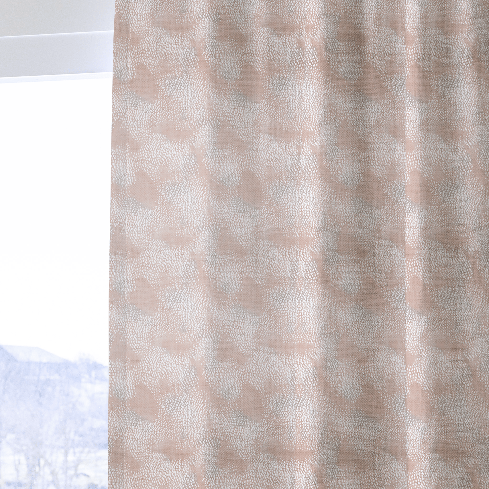 Elodie Blush - Curtain Panel - The Drapery