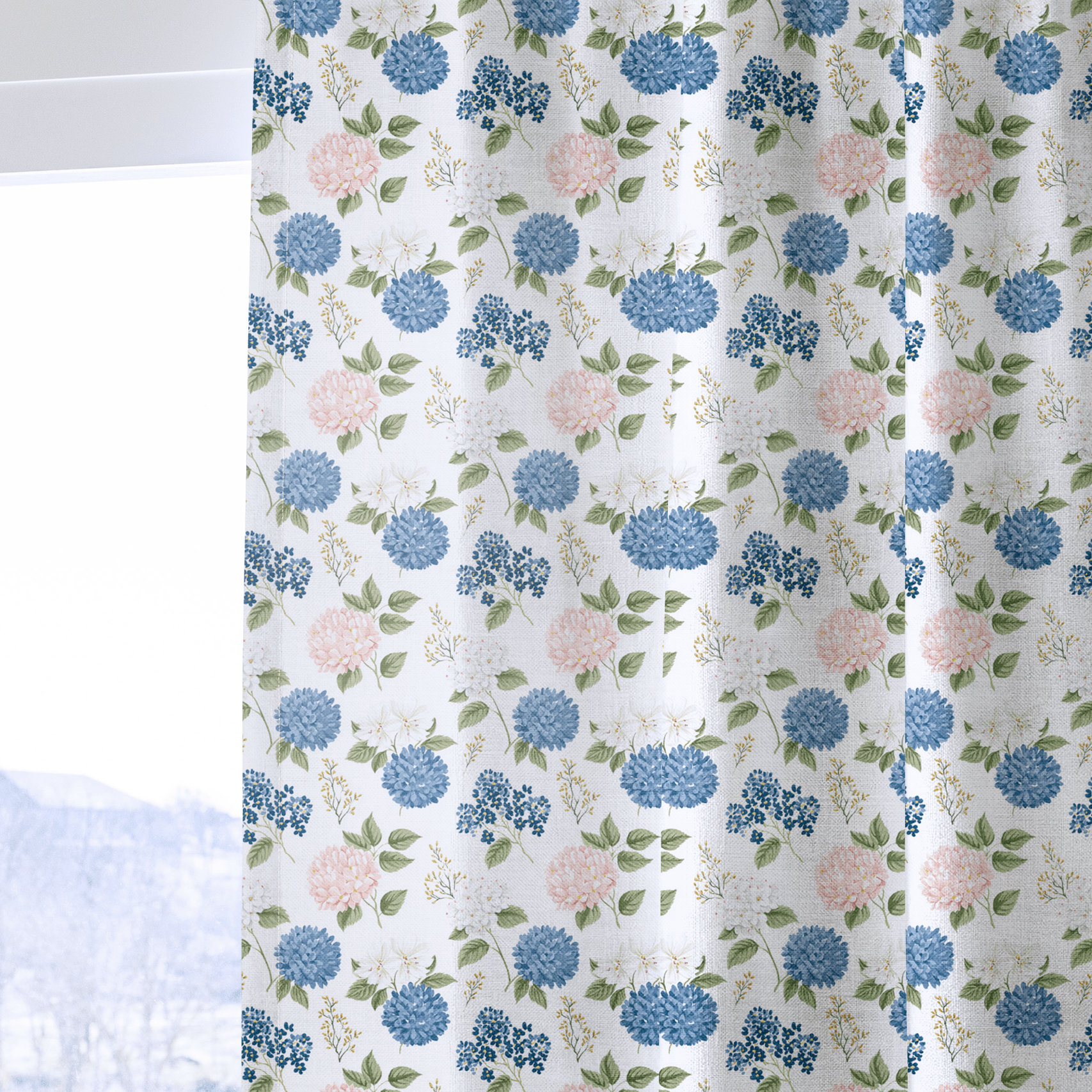 Elsin Blooms - Curtain Panel - The Drapery