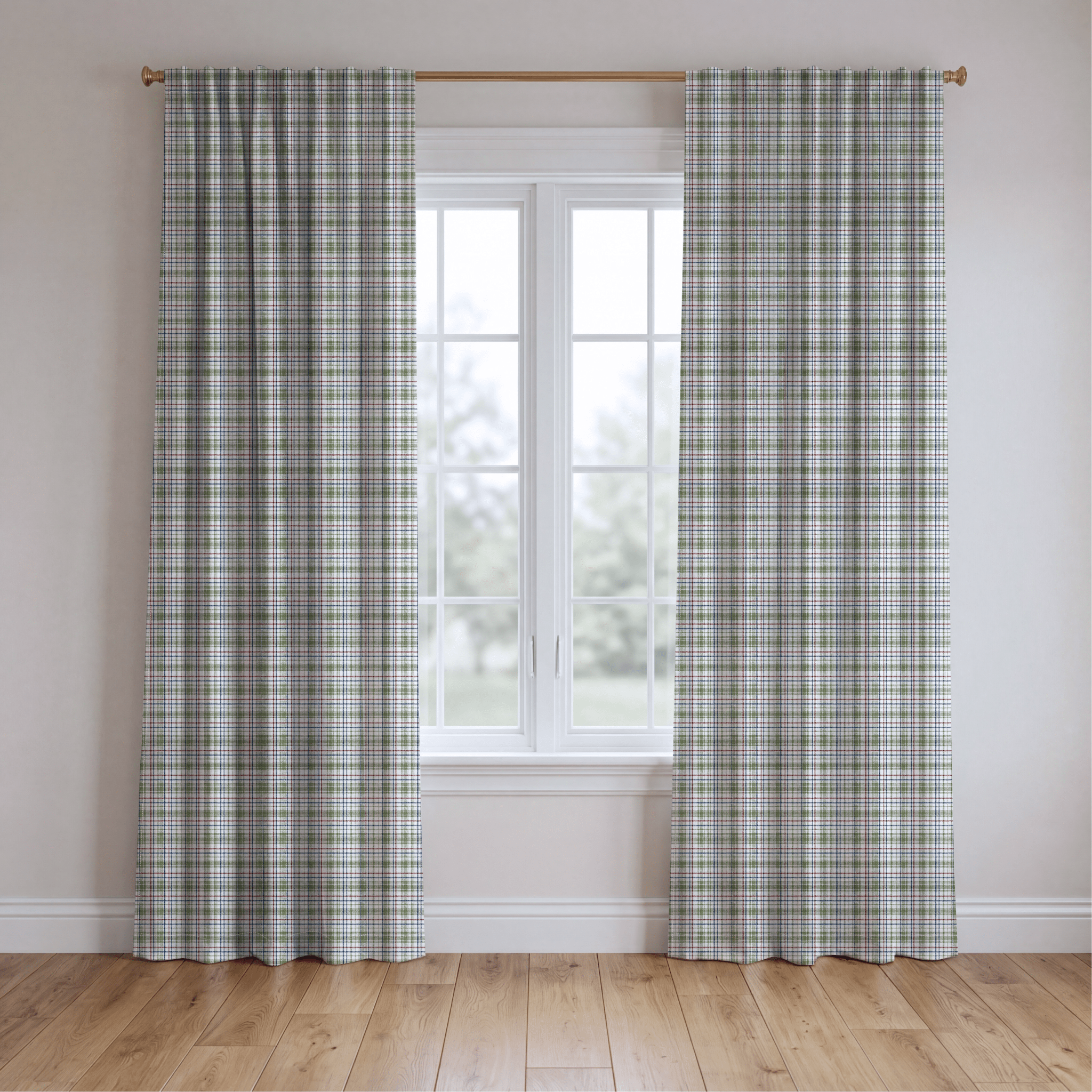 Elsin Plaid - Curtain Panel - The Drapery