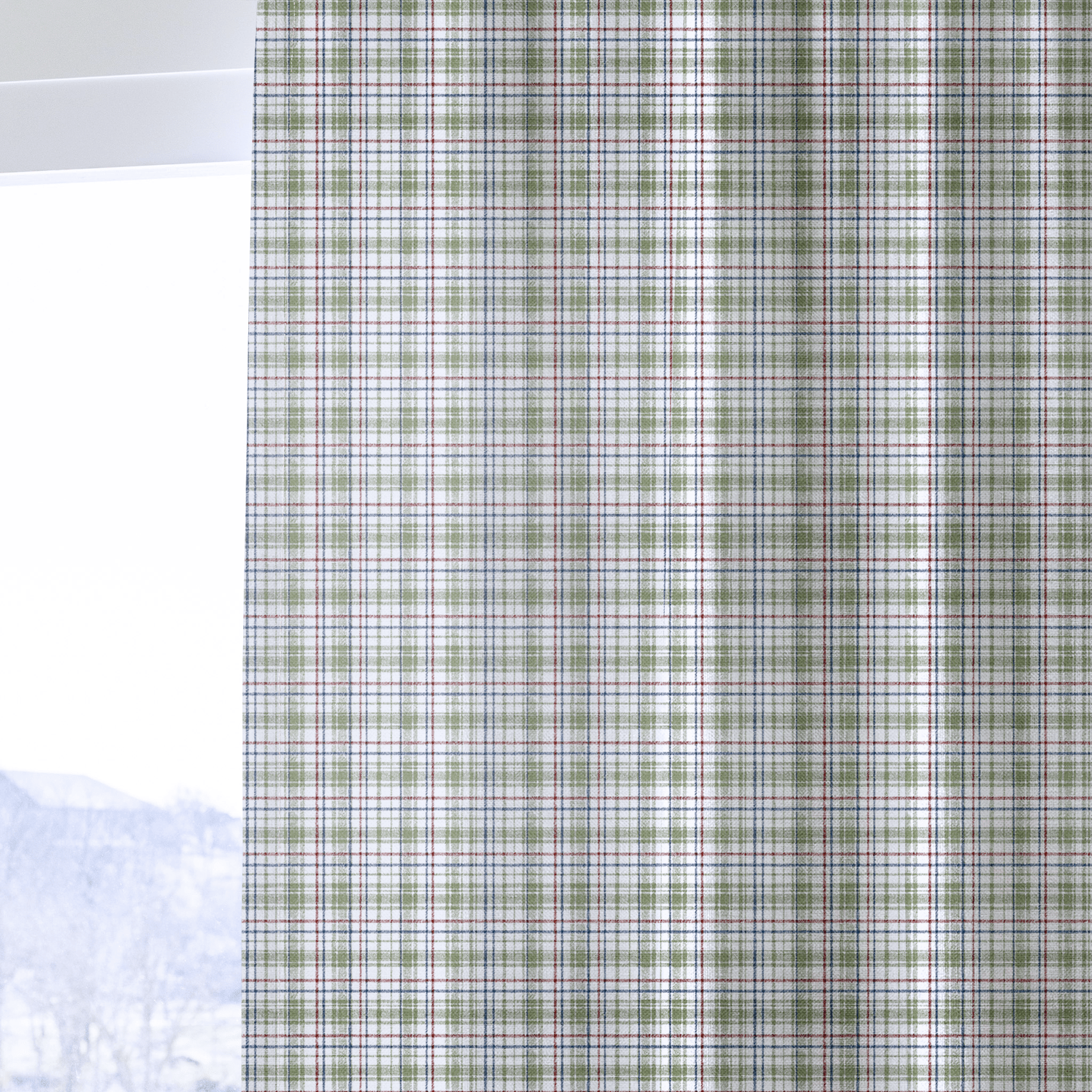 Elsin Plaid - Curtain Panel - The Drapery